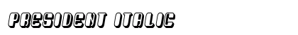 President Italic preview