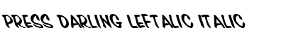 Press Darling Leftalic Italic preview