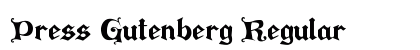 Press Gutenberg Regular preview