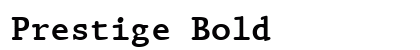 Prestige Bold Preview
