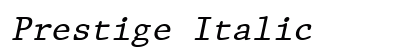 Prestige Italic preview