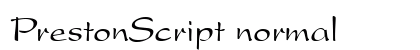 PrestonScript normal preview