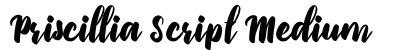 Priscillia Script Medium preview