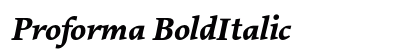 Proforma BoldItalic Preview