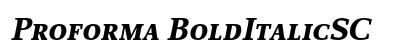 Proforma BoldItalicSC Preview
