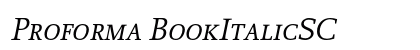 Proforma BookItalicSC Preview