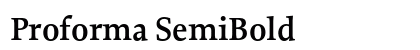 Proforma SemiBold Preview