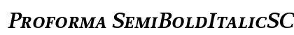 Proforma SemiBoldItalicSC Preview