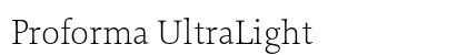 Proforma UltraLight Preview