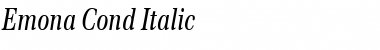 Emona Cond Italic Font