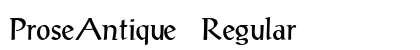 ProseAntique Regular Preview
