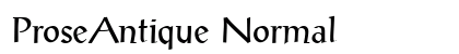 ProseAntique Normal Preview