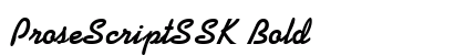 ProseScriptSSK Bold preview