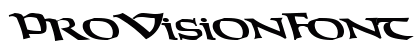 ProVisionFont Bold preview