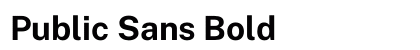 Public Sans Bold Preview