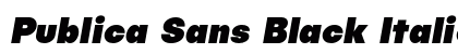 Publica Sans Black Italic preview