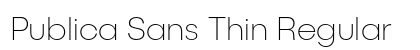 Publica Sans Thin Regular preview
