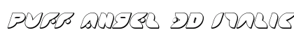 Puff Angel 3D Italic Italic preview