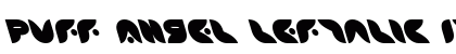 Puff Angel Leftalic Italic preview