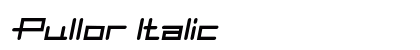 Pullor Italic preview