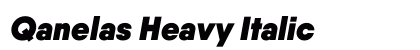 Qanelas Heavy Italic Preview
