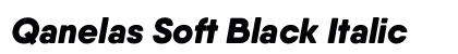 Qanelas Soft Black Italic Preview