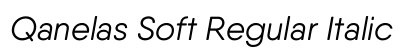 Qanelas Soft Regular Italic Preview
