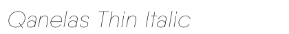 Qanelas Thin Italic Preview