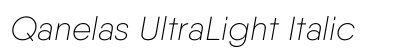 Qanelas UltraLight Italic Preview