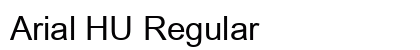 Arial HU Regular Preview