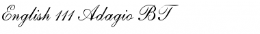 English111 Adagio BT Regular Font