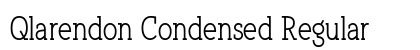Qlarendon Condensed Regular preview