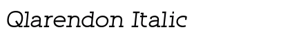 Qlarendon Italic Preview