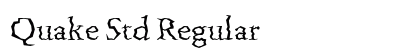 Quake Std Regular preview