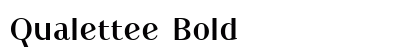 Qualettee Bold preview