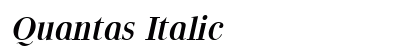 Quantas Italic Preview
