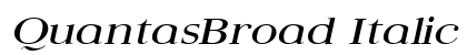QuantasBroad Italic Preview