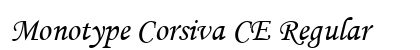 Monotype Corsiva CE Regular