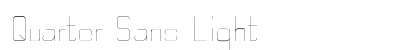 Quarter Sans Light preview
