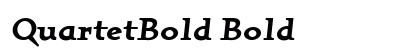 QuartetBold Bold preview