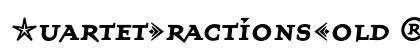 QuartetFractionsBold Regular Preview