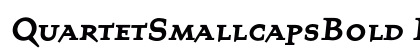 QuartetSmallcapsBold Regular Preview