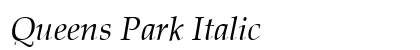 Queens Park Italic preview