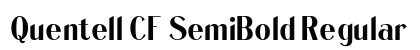 Quentell CF SemiBold Regular preview