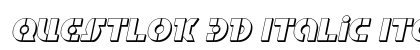 Questlok 3D Italic Italic preview