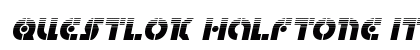 Questlok Halftone Italic Italic preview