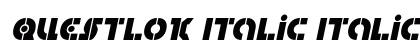 Questlok Italic Italic preview