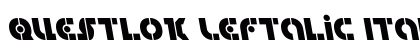 Questlok Leftalic Italic preview