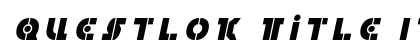 Questlok Title Italic Italic preview