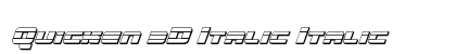 Quicken 3D Italic Italic preview